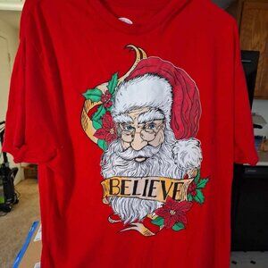 Santa Believe Christmas T-shirt